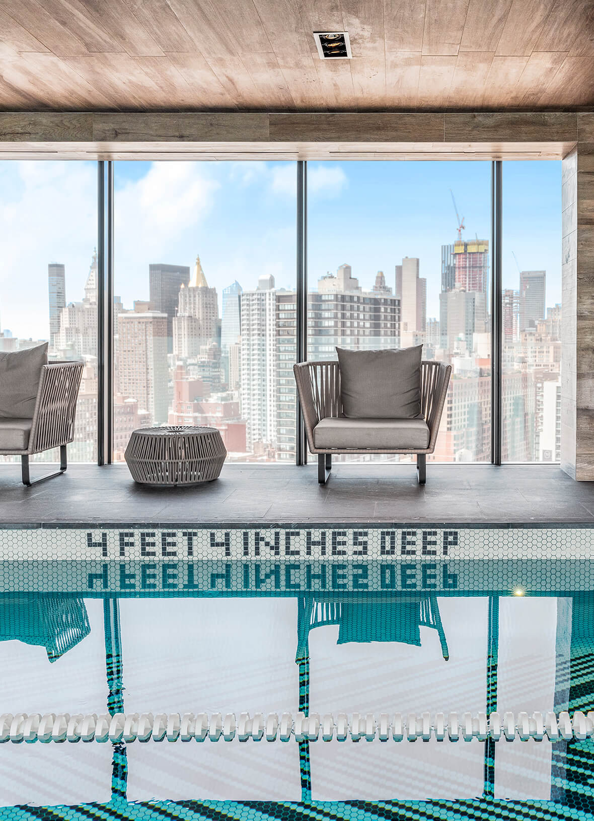 75' skybridge lap pool