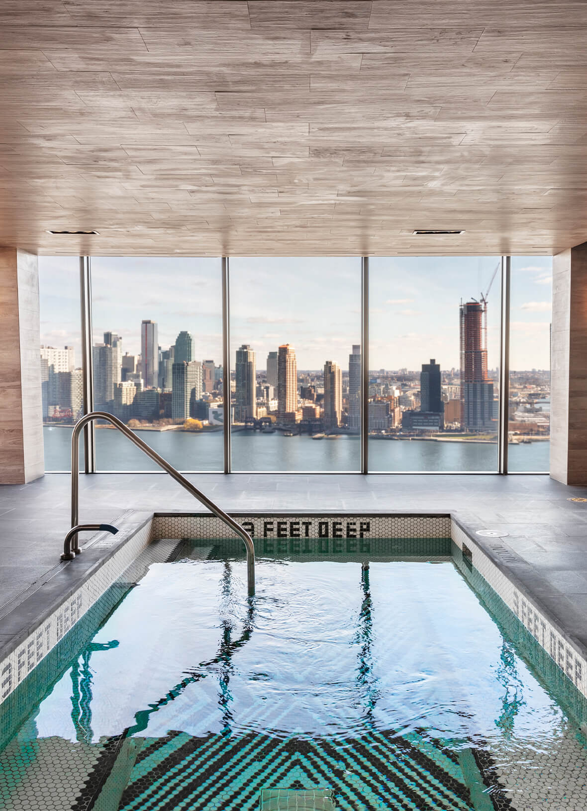 75' skybridge lap pool